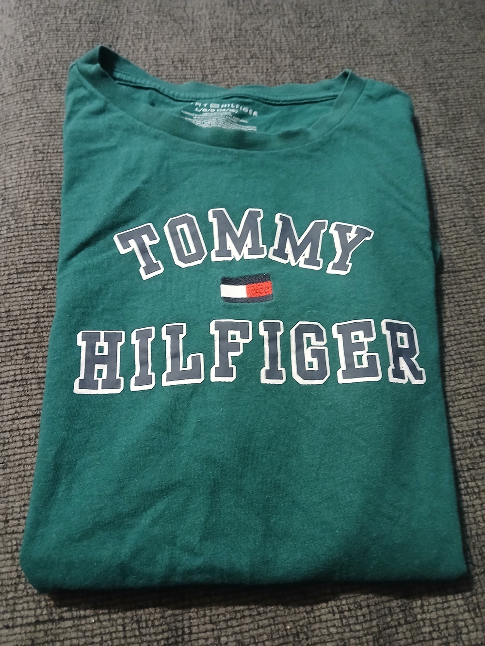 Tommy Hilfiger Dark Green Logo Short Sleeve Tee